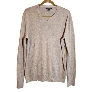 VTG Banana Republic Luxury Blend Mens Tall V-Neck Sweater L 75% Silk 20% Cotton